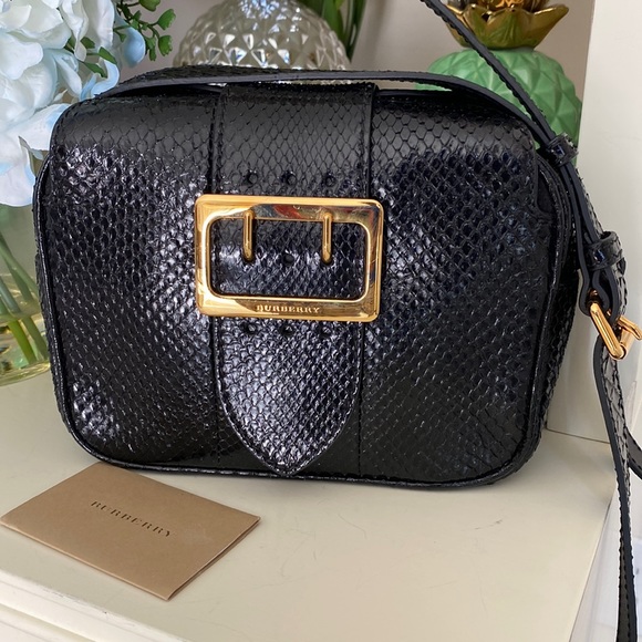 Authentic Burberry buckle snakeskin crossbody - Picture 9 of 16